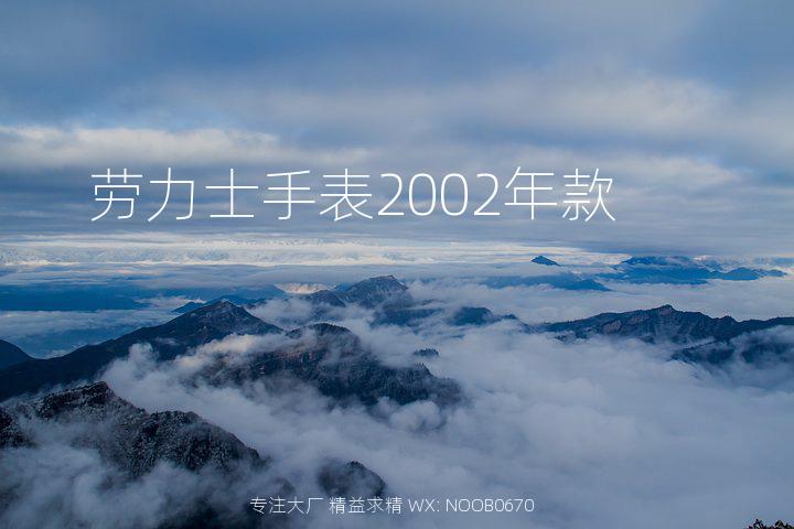 劳力士手表2002年款