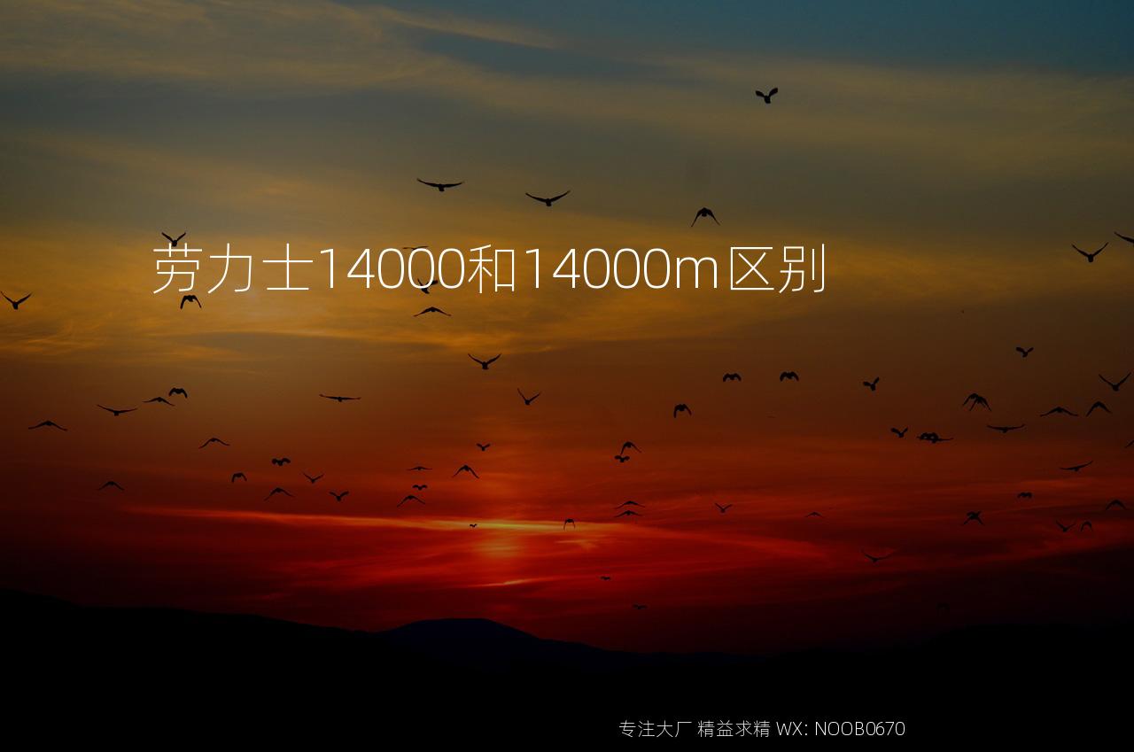 劳力士14000和14000m区别