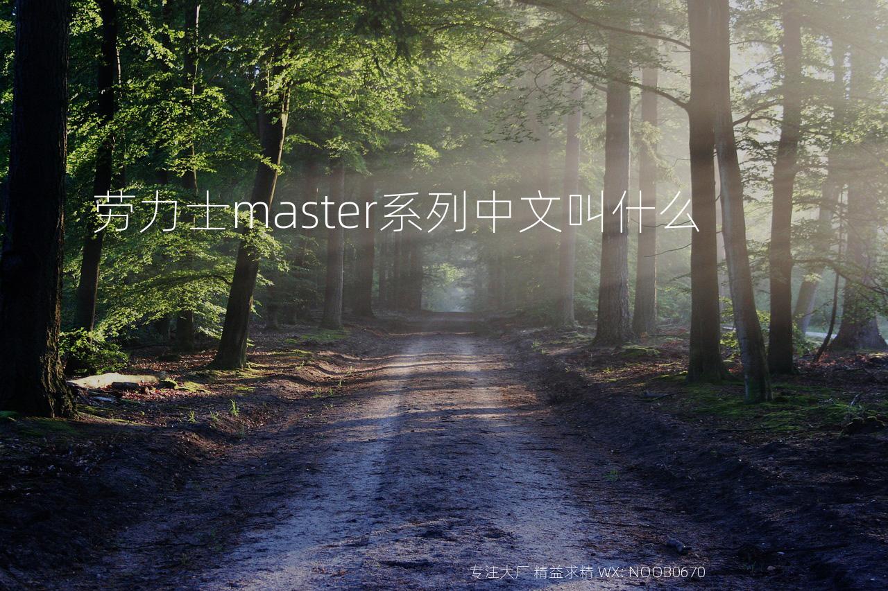 劳力士master系列中文叫什么