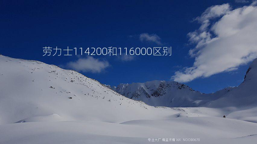 劳力士114200和116000区别