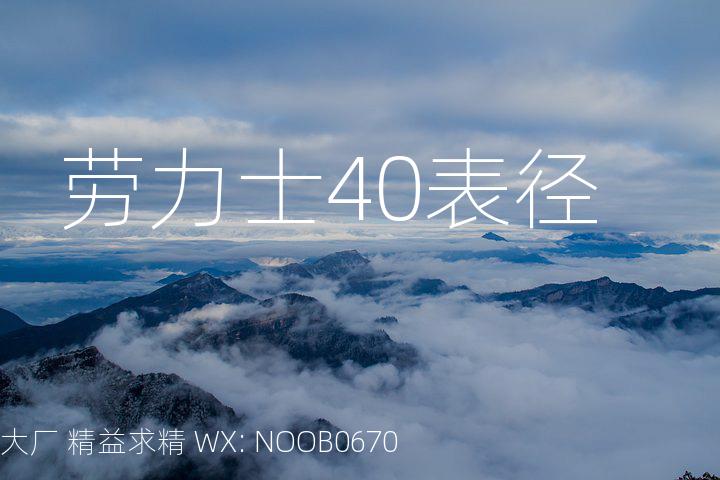 劳力士40表径