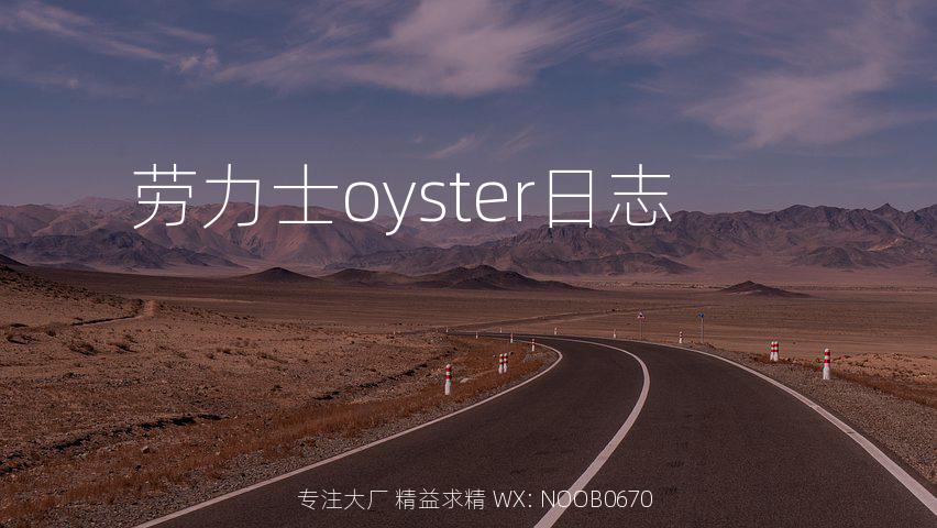 劳力士oyster日志