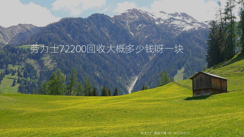 劳力士72200回收大概多少钱呀一块