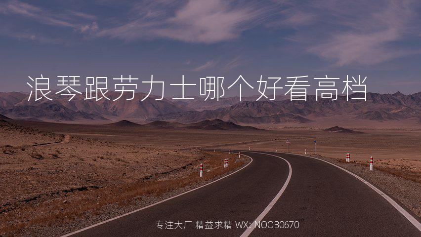 浪琴跟劳力士哪个好看高档