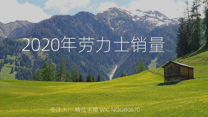 2020年劳力士销量