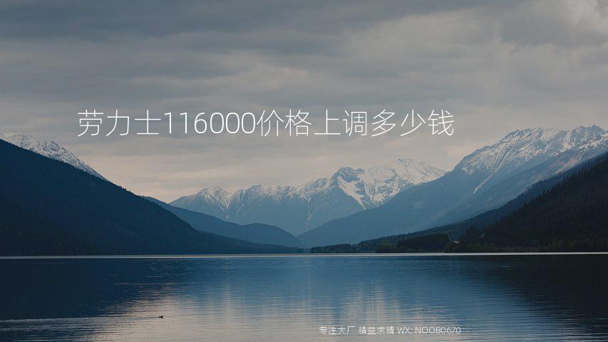 劳力士116000价格上调多少钱